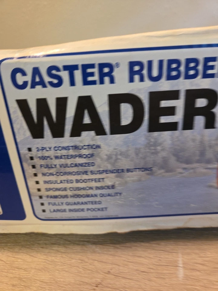 Hodgman Caster Rubber Wadders Brown Fishing  Men's Sz 11 Style # 13930 - Image 3 of 4