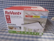 ReVent 80CFM Exhaust Fan with Adjustable LED Lighting (Open Box) FREE SHIPPING.