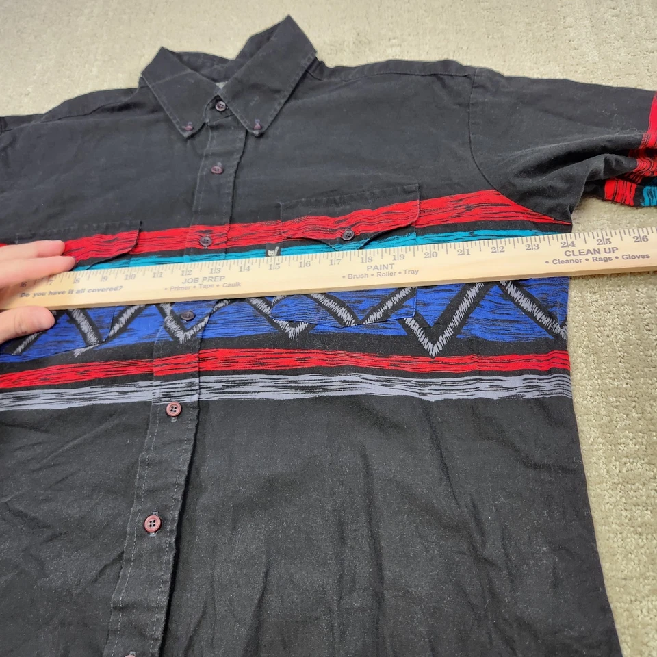 Vintage Panhandle Slim Shirt Men 17x36 (L) Aztec Brooks Dunn Southwestern Navajo - Image 4 of 4