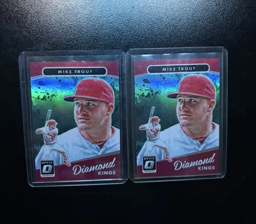 2017 Donruss Optic Diamond Kings Mike Trout Teal /299 (2)