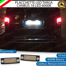 PLACCHETTE A LED LUCI TARGA 18 LED VW MULTIVAN TRANSPORTER T5 6000K NO ERROR