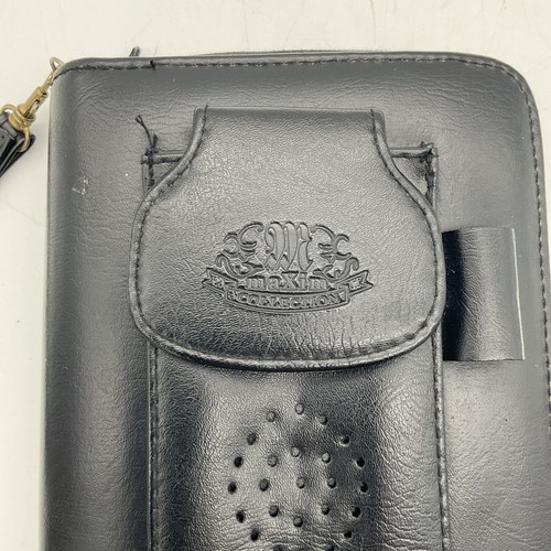 Maxim Collection Planner Organizer Calendar Black Calculator Card Holder Zipper - Picture 5 of 16