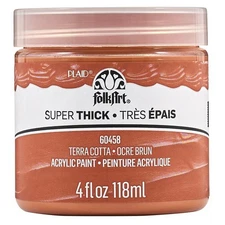 FolkArt Super Thick Acrylic Paint 4oz-Terra Cotta
