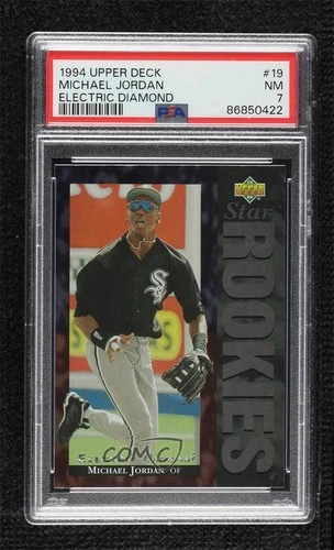 1994 Upper Deck Star Rookie Electric Diamond Michael Jordan #19 PSA 7 HOF 05f4