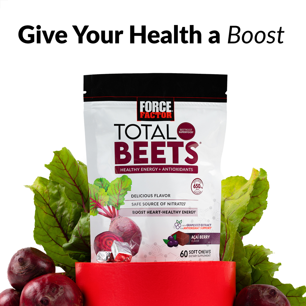 Force Factor Total Beets Blood Pressure Support, Beet Root Supplement