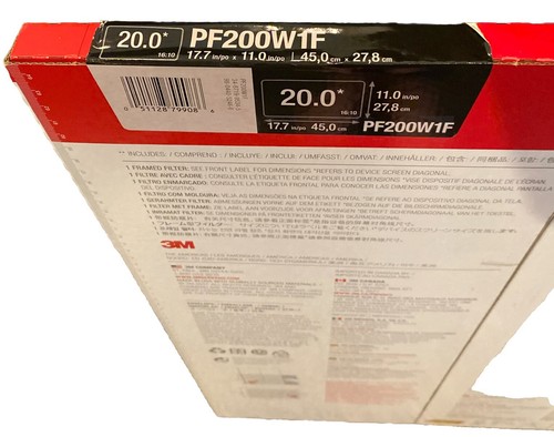 3M Framed Privacy Filter For Monitors PF200W1F - Picture 10 of 12
