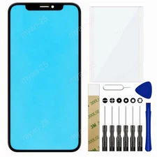 For Apple iphone XS Front Outer Glass Lens Screen Replacement + Tool Kits