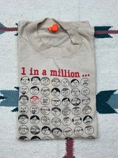 VTG 80s Super Screen Stars Father's Day Shirt Sz L My Pop! Dad Joke Shirt Beige