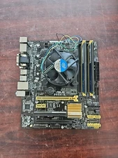 Asus B85M-E  i3-4160 8 Gb LGA1150 DDR3 SDRAM with I/O shield * TESTED WORKING *