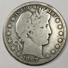 1907 United States "Barber" Half Dollar - Good (G) KM#116 - 6847