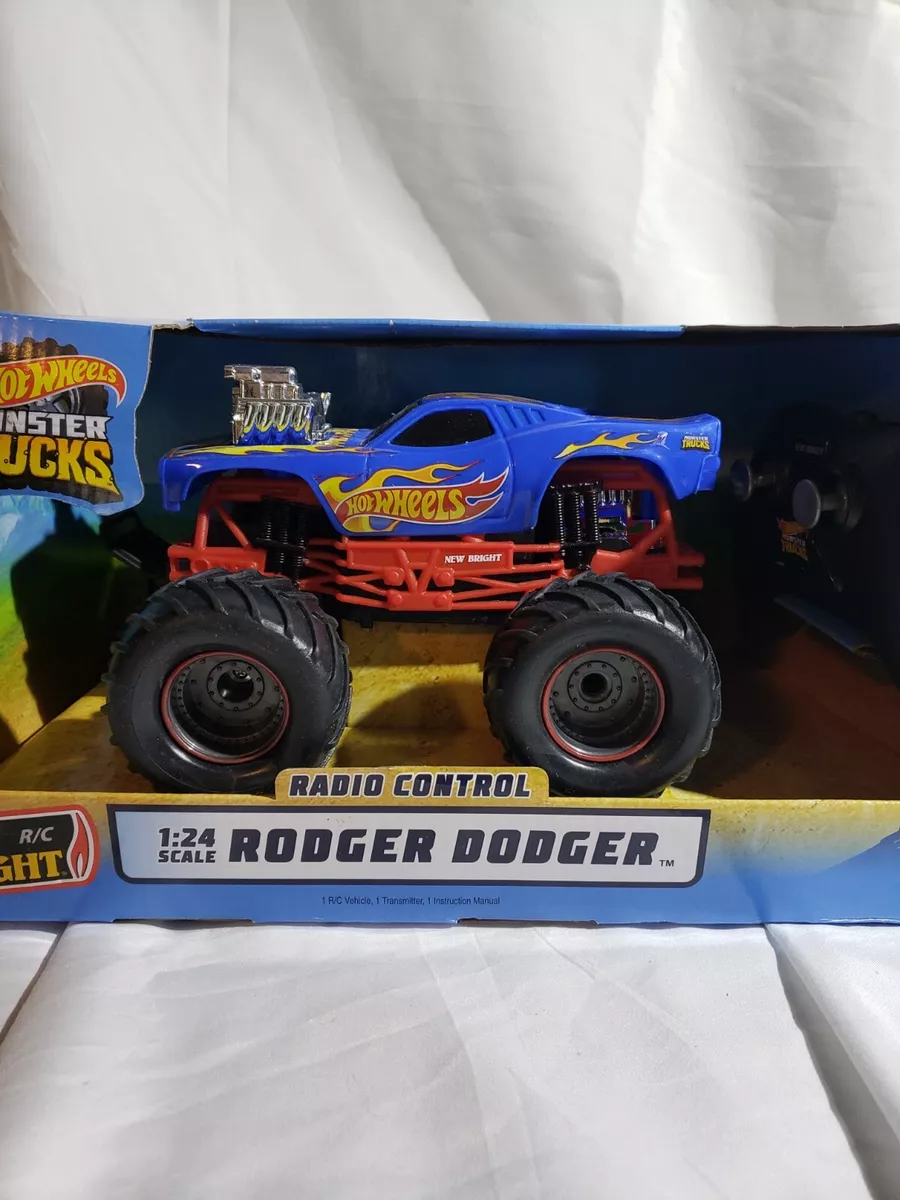 Hot Wheels Monster Truck, radio control Rodger Dodger 1:24 Scale