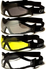 New 100% UV400 Multi-Colored Choppers Shield Unisex Goggles - Anti-Fog Lens 925