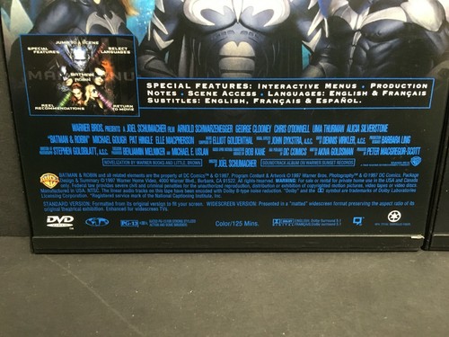 THE BATMAN LEGACY DVD COLLECTION 4-Disc Set - PG-13 Keaton, Kilmer, Clooney - Picture 8 of 10