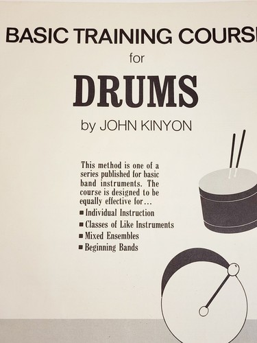 1970 Drums Basic Training Course Book 1 Vintage Instrument Instruction Book - Picture 3 of 4