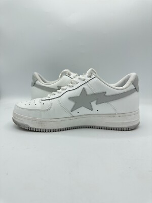 Size 9 - JJJJound x BAPE A Bathing Ape Bapesta White Gray | eBay