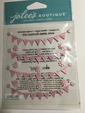 Jolees Boutique Scrapbook stickers BABY GIRL BANNER maternity pregnant shower
