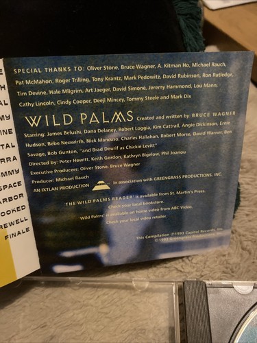 WILD PALMS (Ryuichi Sakamoto) OOP 1993 Capitol TV Score Soundtrack CD - Free P&P - 第 5/7 張圖片
