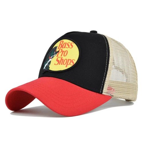 Bass Pro Shops stamping logo Hat Fishing Baseball Trucker Mesh Cap Adjustable - Picture 28 of 29