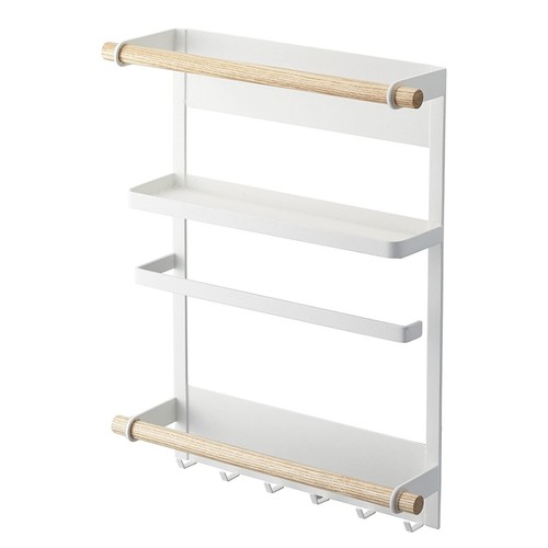Kitchen Magnetic Organiser Paper Towel Holder with hooks Rack Fridge Spice Rack - Picture 12 of 13
