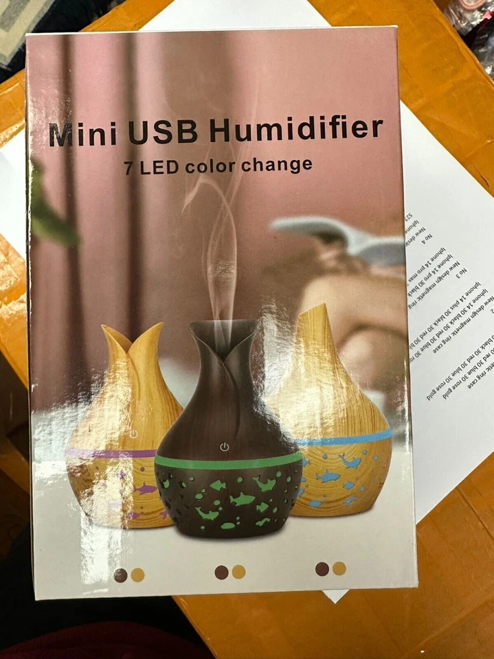 LED Aroma Aromatherapy Diffuser Essential Oil Ultrasonic Air Humidifier Purifier - Image 2 of 4