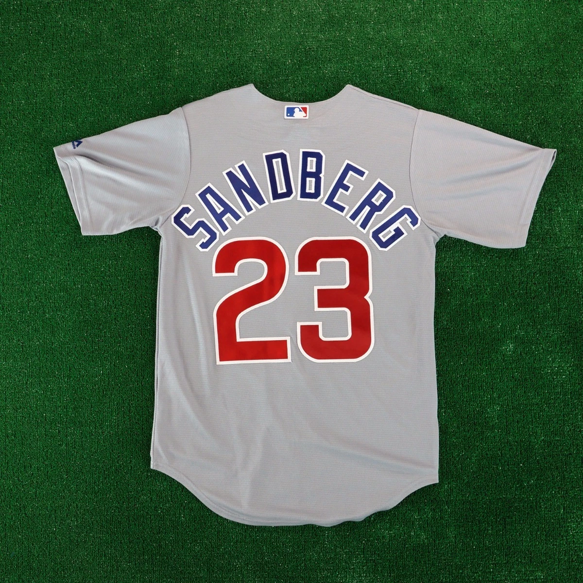 Ryne Sandberg Chicago Cubs Grey Cool Base Jersey Men's