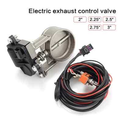 Electric exhaust control valve 2/2.25/2.5/2.75/3'' Low Pressure Catback Downpipe