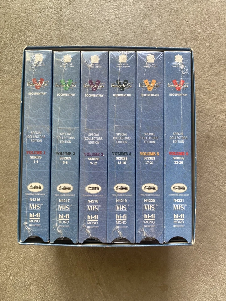 Victory At Sea 6 VHS Tape Box Set WWII Navy Vol. 1-6 Series 1-26 Collectors - Image 3 of 3
