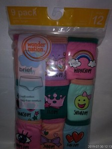 Wonder Nation Girl S Panties Size 12 Qty 9 Days Of The Week New Unopened Ebay Wonder Nation Girl S Panties Size 12 Qty 9 Days Of The Week New Unopened Ebay