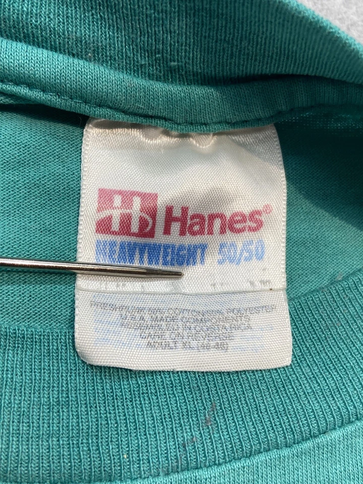 VINTAGE 1997 Mt Washington Valley Woman’s Softball League T-shirt Sz XL Teal - Изображение 3 из 4