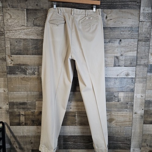 Vintage POLO Ralph Lauren Men’s Clothes SZ 36X34 Hammond Khaki Chino Pants - Picture 8 of 17