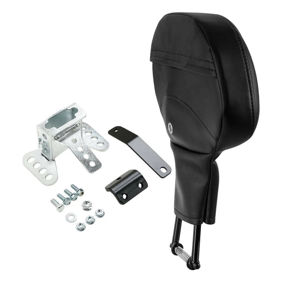 Almohadilla de respaldo negra para Harley Touring Street Glide Trike 1988-2023 EE. UU. Foto 4 de 4