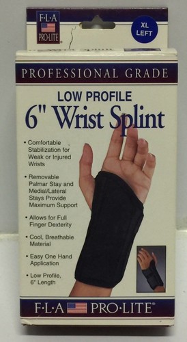 New FLA Pro Lite Professional Grade Wrist Splint, 6" , 8" & Abducted Thumb - Picture 4 of 10