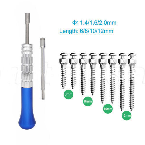 Dental Orthodontic Titanium Micro Implant Mini Screws Self-Drilling Screwdriver - Picture 2 of 18