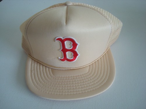 BOSTON RED SOX ROPE TRUCKER SNAPBACK 00S 90S GOLF BEACH HAT CAP VINTAGE R3