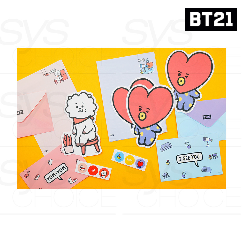 BTS BT21 Official Authentic Goods Letter 7Characters SET by