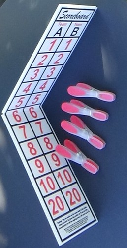 Cornhole  Scoreboard,  Fast FREE SHIP, .Thousands Sold, CAN SCORE UP TO 30 - Picture 4 of 5