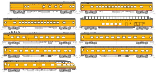 Kato 106089 Spur N 9er Set Personenwagen Milwaukee Rd, Ep.III, Hiawatha | Zustand: Neu