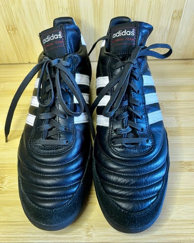 Adidas Mundial Team Turf Negro Nube Blanco Zapato de Fútbol Atlético para Hombres 10.5 019228 - Imagen 2 de 7