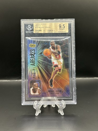 Michael Jordan 1998-99 Upper Deck Ionix Area 23 #A10 Chicago Bulls HOF BGS 9.5 - 第 1/2 張圖片
