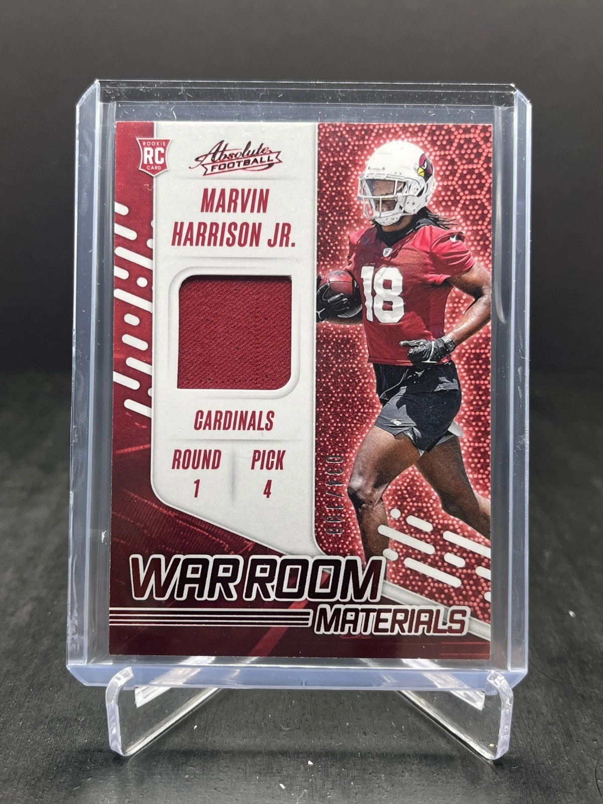 Marvin Harrison Jr. Panini Absolute War Room Materials #WRMMHJ Base