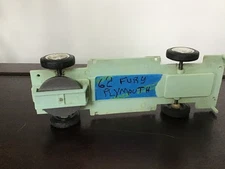 Promo Part, 1962 Plymouth FURY Promo CHASSIS with 4 Wheels and Tires.