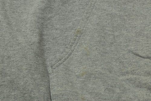 Vintage Nike Center Swoosh Hoodie Sweatshirt Gray Size XXL USA Cotton Stained - Picture 5 of 8