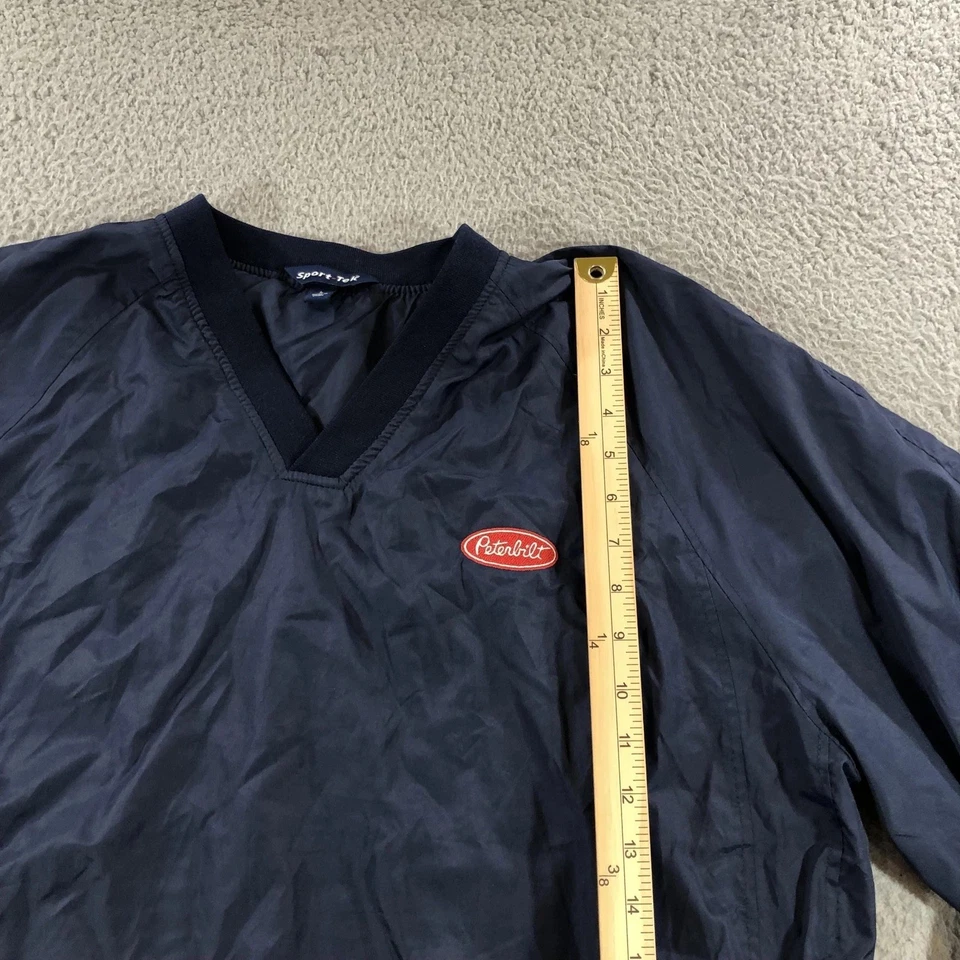 Peterbilt Jacket Mens Large Sport-Tek Windbreaker Pullover Lined Zip Pockets - Image 4 of 4