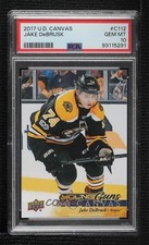 2017-18 Upper Deck UD Canvas Young Guns Jake DeBrusk #C112 PSA 10 GEM MT 8uc