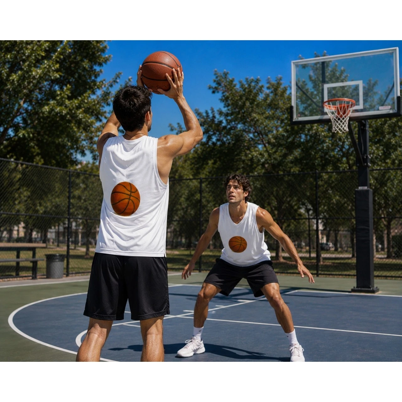 Basketball Unisex Garment-Dyed Tank Top - Perfect for Sports Lovers