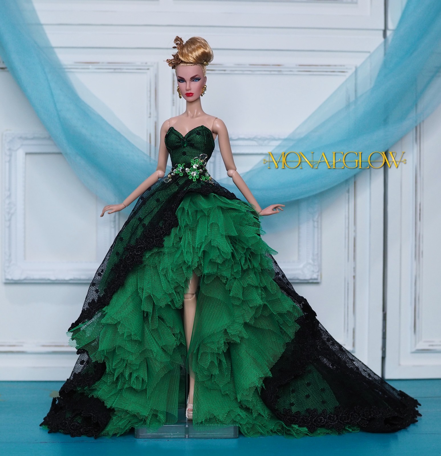 Handmade Outfit for Fashion Royalty,Fr2,Barbie model muse doll by Monaeglow