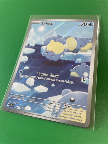 Spheal 199/191 Sv08: Surging Sparks Holo Pokémon TCG Card - Picture 3 of 3