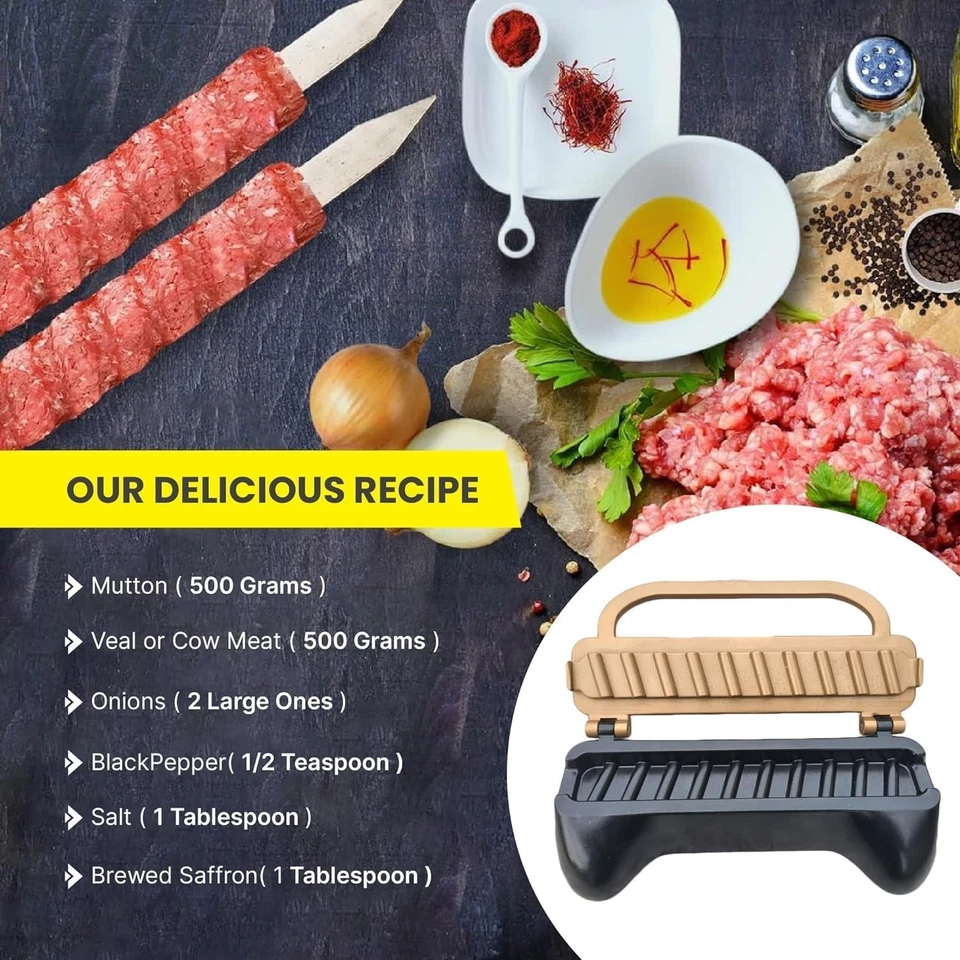 Premium Aluminum Kebab Maker | Create Flawless, Professional Skewers | Heavy-Du - Image 2 of 4