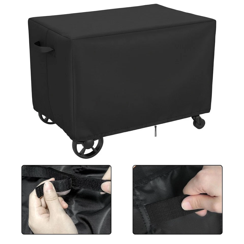 Outdoor Prep Table Grill Cart Cover Easy-grip Handles 420D Oxford Fabric - Bild 4 von 4