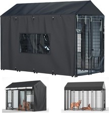 8.1'Dx4.1'Wx6.06'H Outdoor Dog Kennel Cover,Full Coverage for Dog Cages 600D